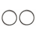 PAIR (2 hoops) – Titanium Sleeper Hoops